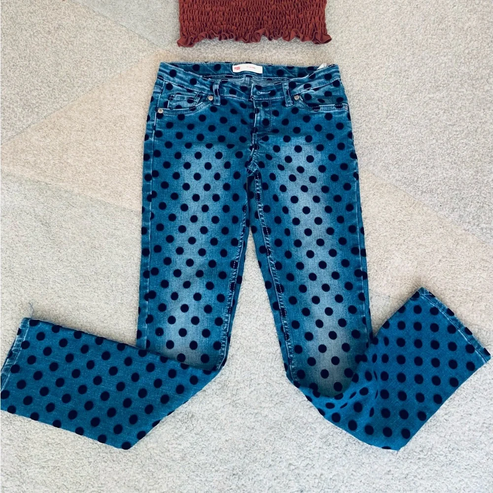 Levi’s 711 Skinny Polka Dot Jeans